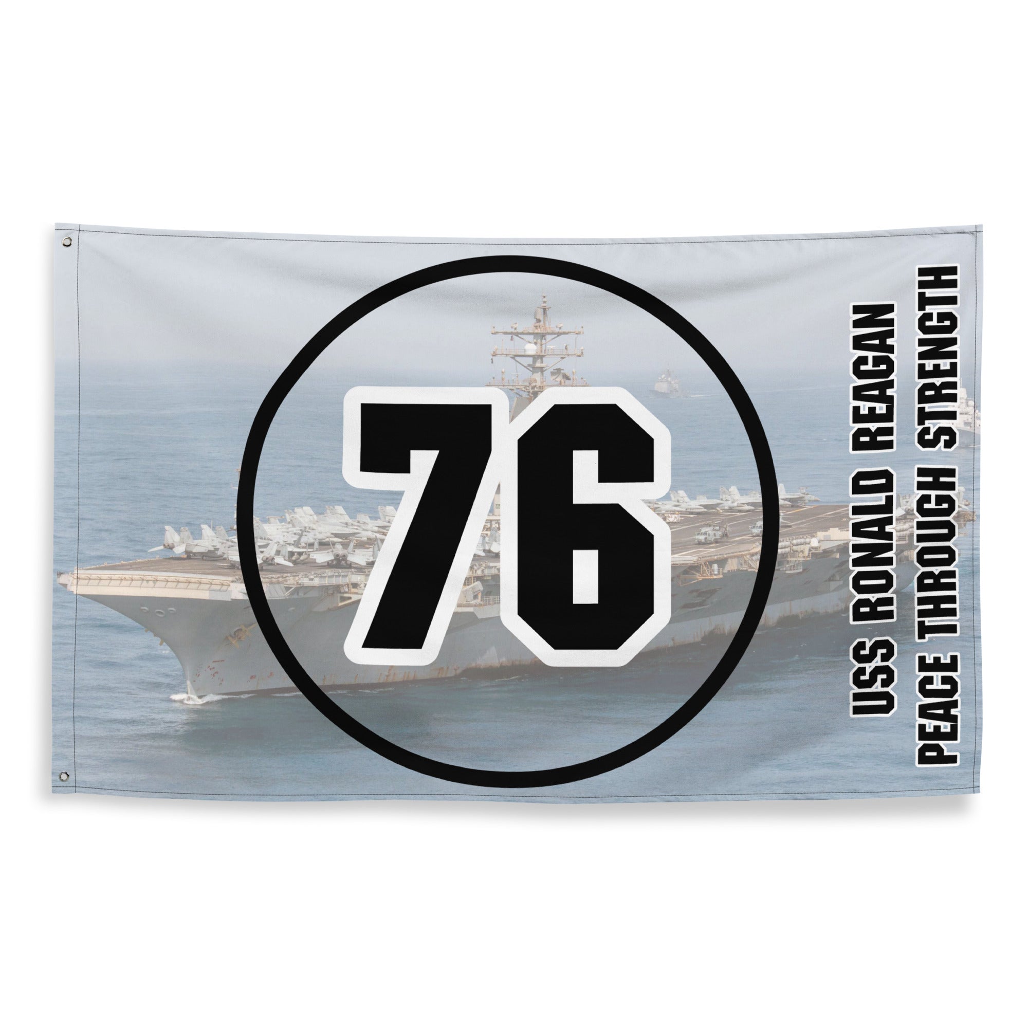 Customizable USS RONALD REAGAN Flag