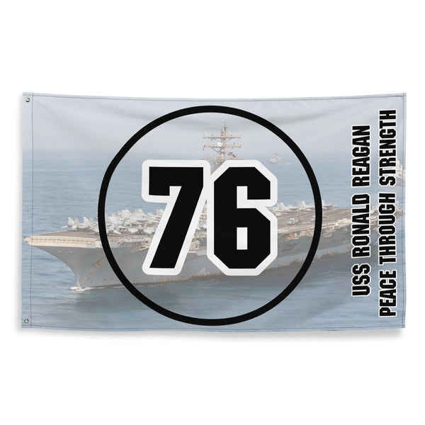 Customizable USS RONALD REAGAN Flag