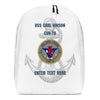Customizable USS CARL VINSON Minimalist Backpack