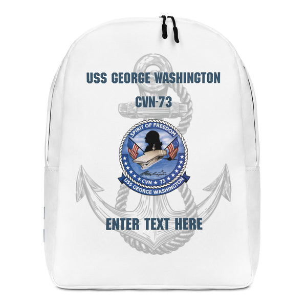 Customizable USS GEORGE WASHINGTON Minimalist Backpack