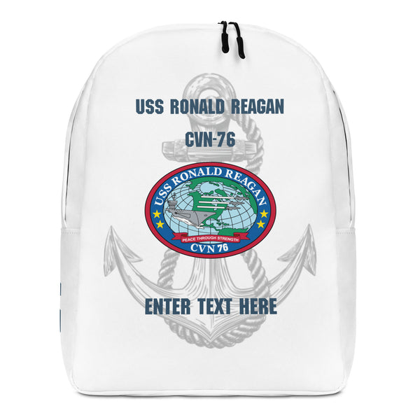 Customizable USS RONALD REAGAN Minimalist Backpack