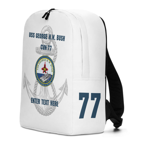 Customizable USS GEORGE H.W. BUSH Minimalist Backpack