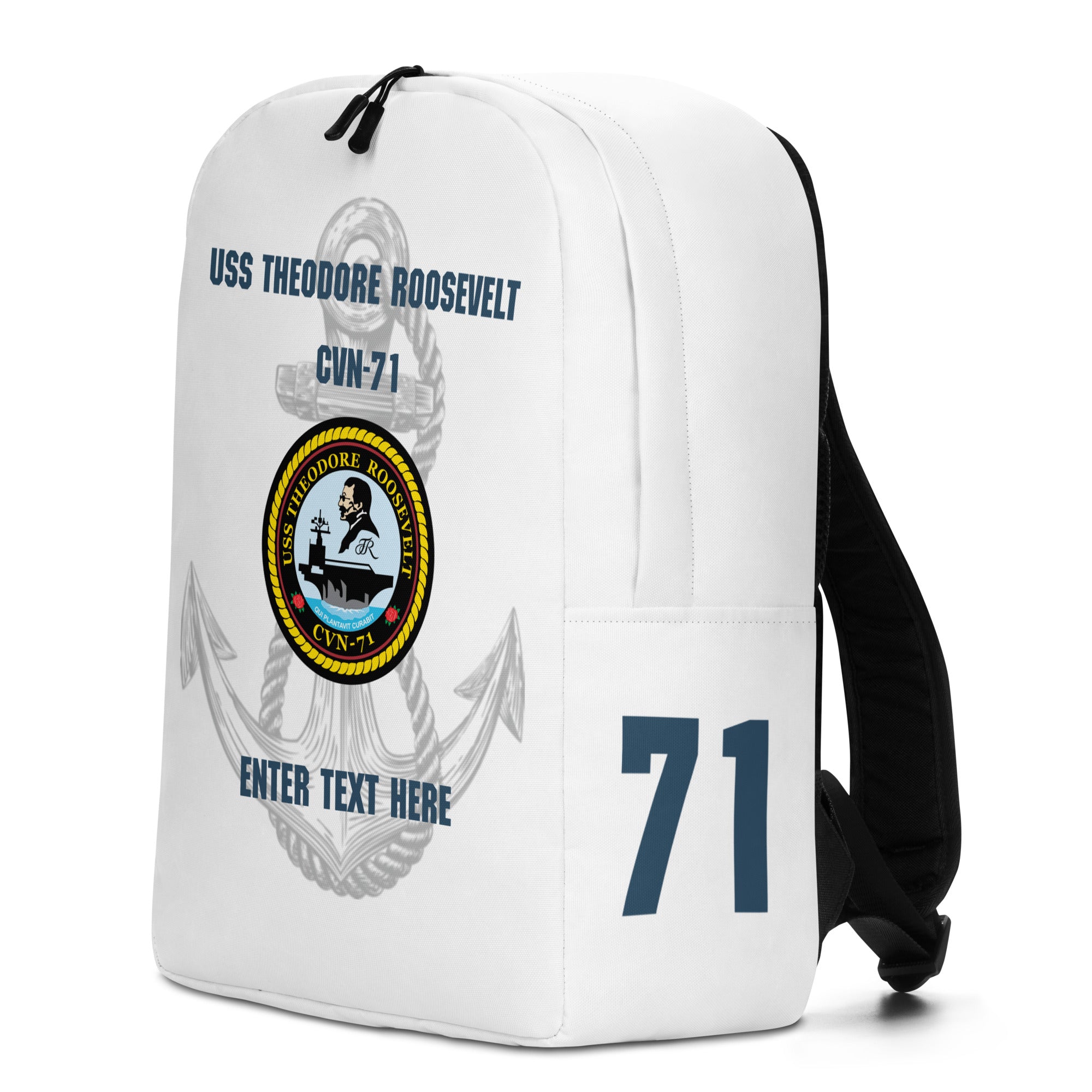 Customizable USS THEODORE ROOSEVELT Minimalist Backpack
