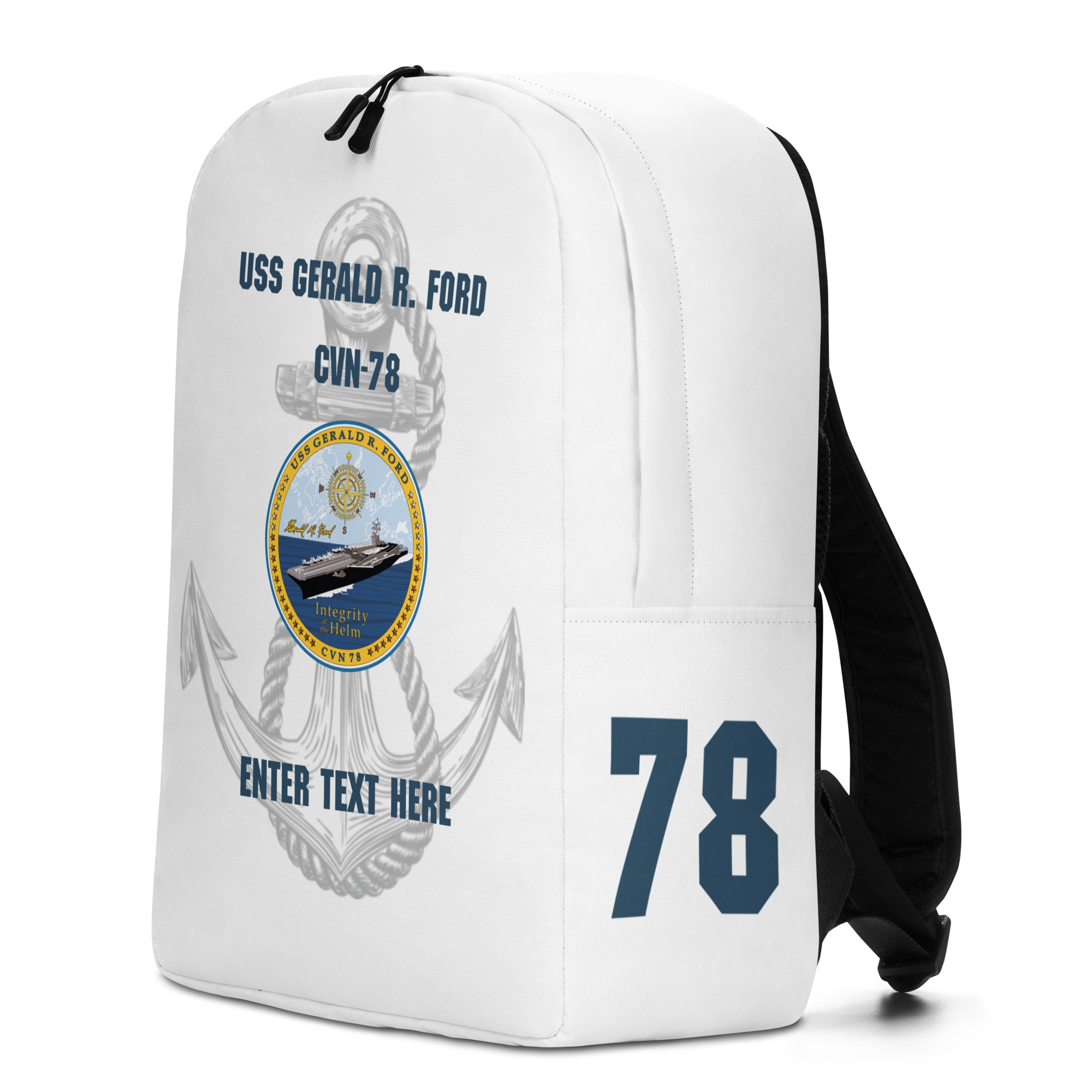 Customizable USS GERALD R. FORD Minimalist Backpack