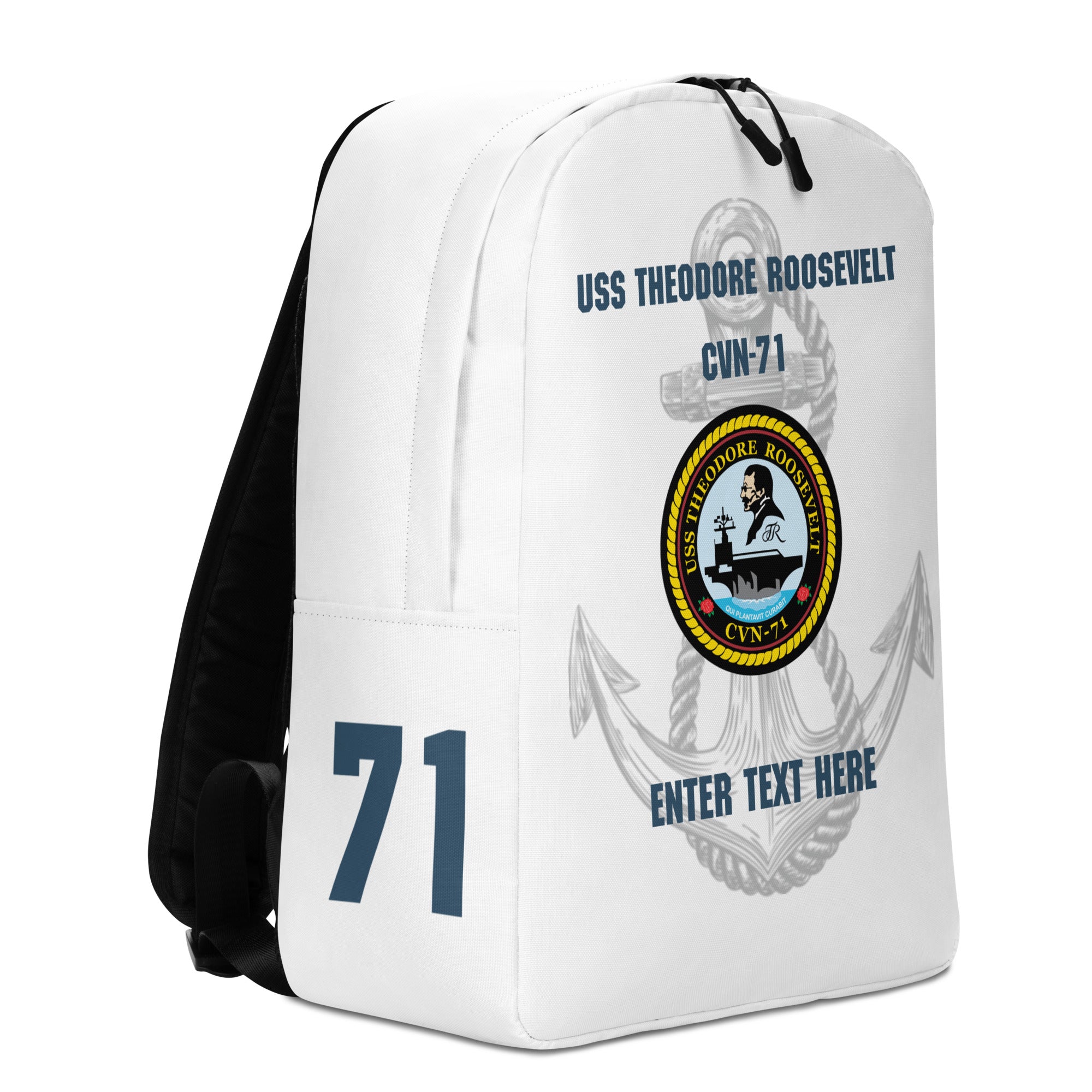 Customizable USS THEODORE ROOSEVELT Minimalist Backpack