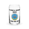 Customizable USS DWIGHT D. EISENHOWER Can-shaped glass