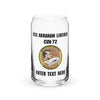 Customizable USS ABRAHAM LINCOLN Can-shaped glass