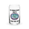 Customizable USS RONALD REAGAN Can-shaped glass