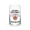 Customizable USS DEWEY Can-shaped glass