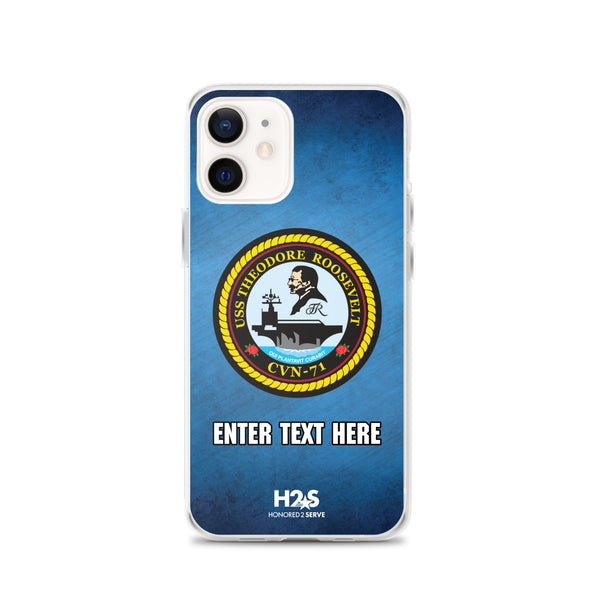 Customizable USS THEODORE ROOSEVELT Clear Case for iPhone®