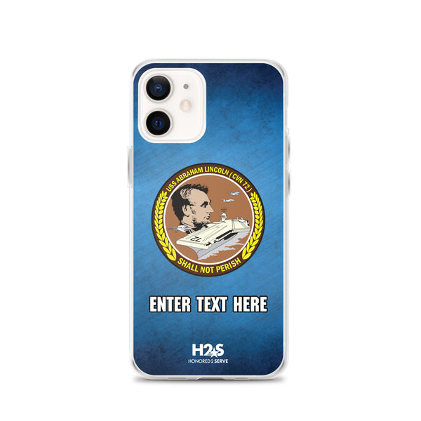 Customizable USS ABRAHAM LINCOLN Clear Case for iPhone®