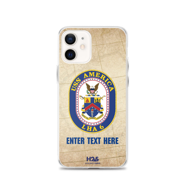 Customizable USS AMERICA Clear Case for iPhone®