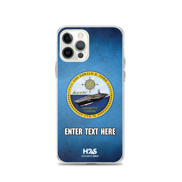 Customizable USS GERALD R. FORD Clear Case for iPhone®