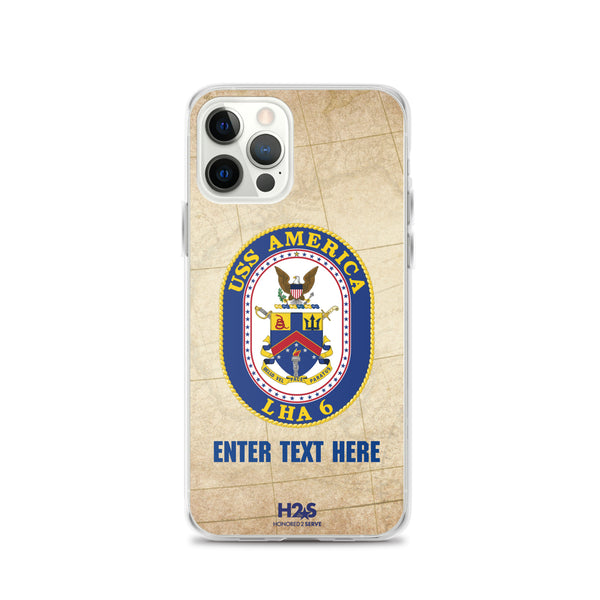 Customizable USS AMERICA Clear Case for iPhone®