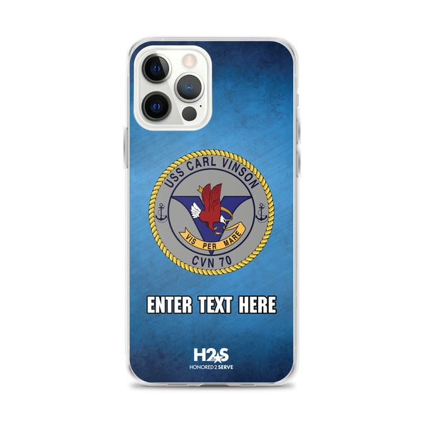 Customizable USS CARL VINSON Clear Case for iPhone®