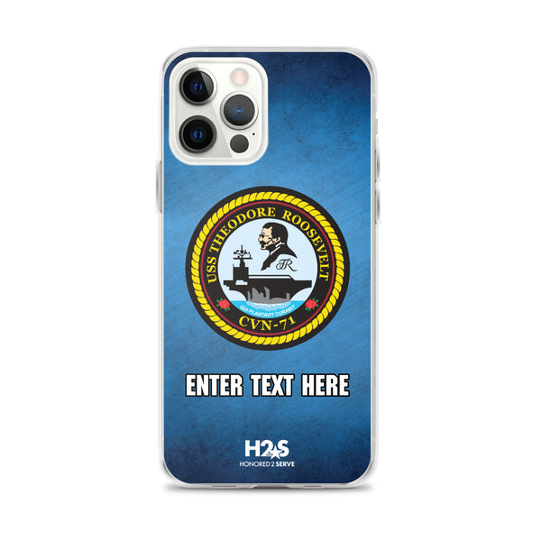 Customizable USS THEODORE ROOSEVELT Clear Case for iPhone®