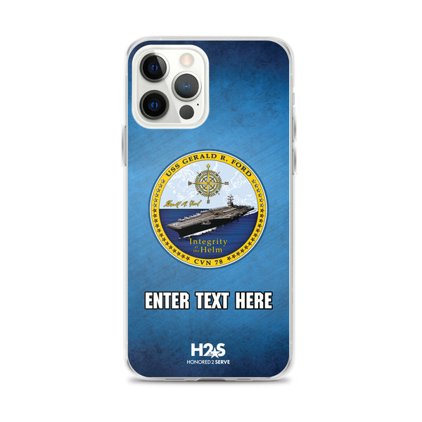 Customizable USS GERALD R. FORD Clear Case for iPhone®
