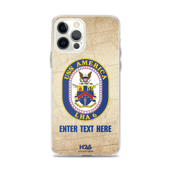 Customizable USS AMERICA Clear Case for iPhone®