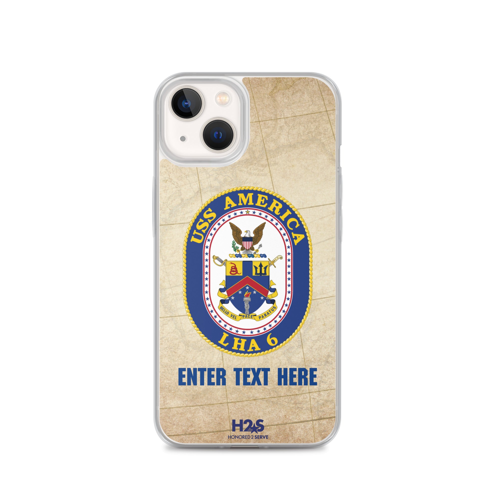 Customizable USS AMERICA Clear Case for iPhone®