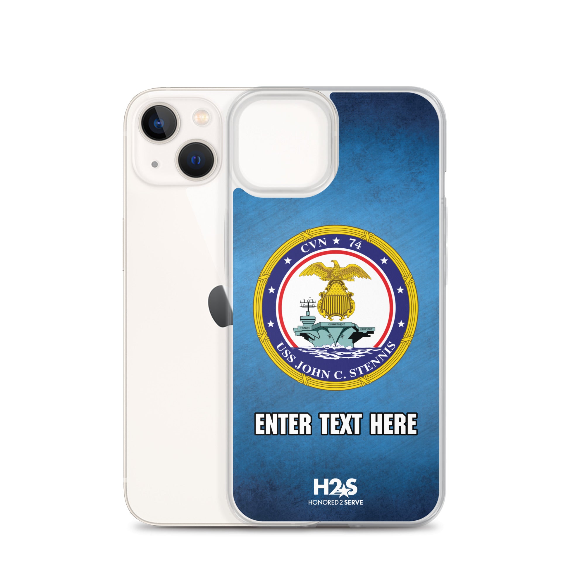 Customizable USS JOHN C. STENNIS Clear Case for iPhone®