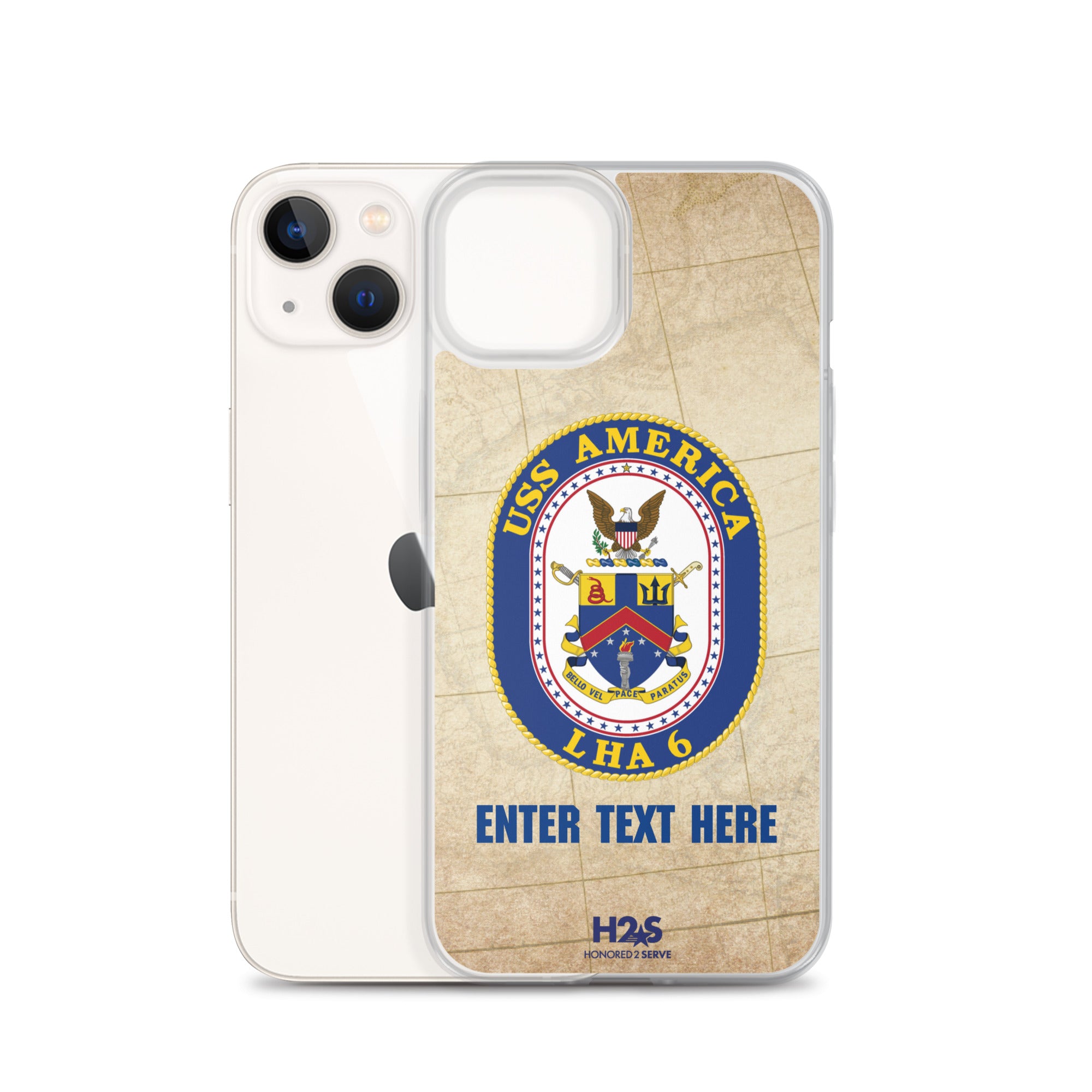 Customizable USS AMERICA Clear Case for iPhone®