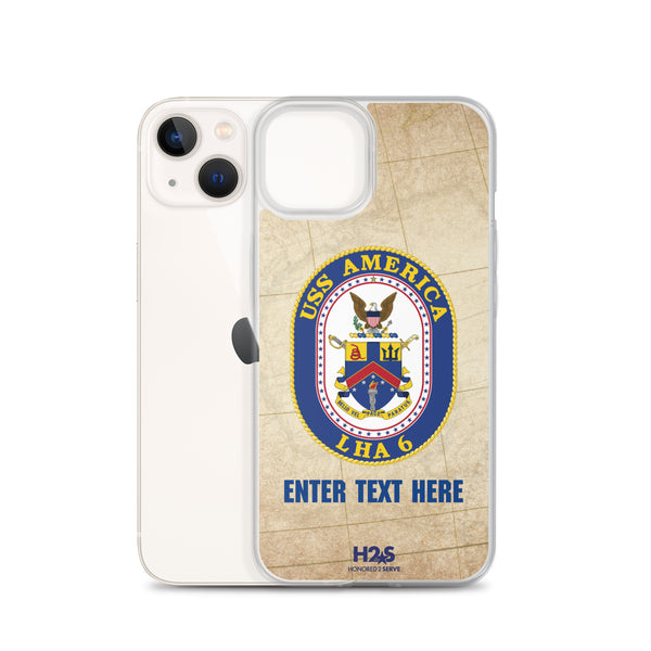 Customizable USS AMERICA Clear Case for iPhone®