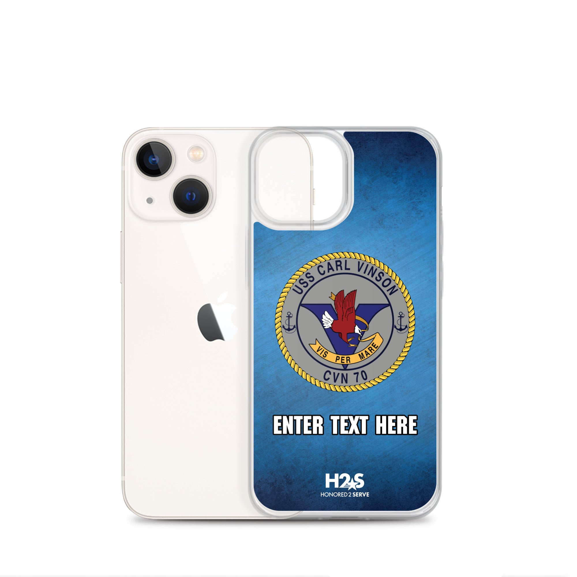 Customizable USS CARL VINSON Clear Case for iPhone®