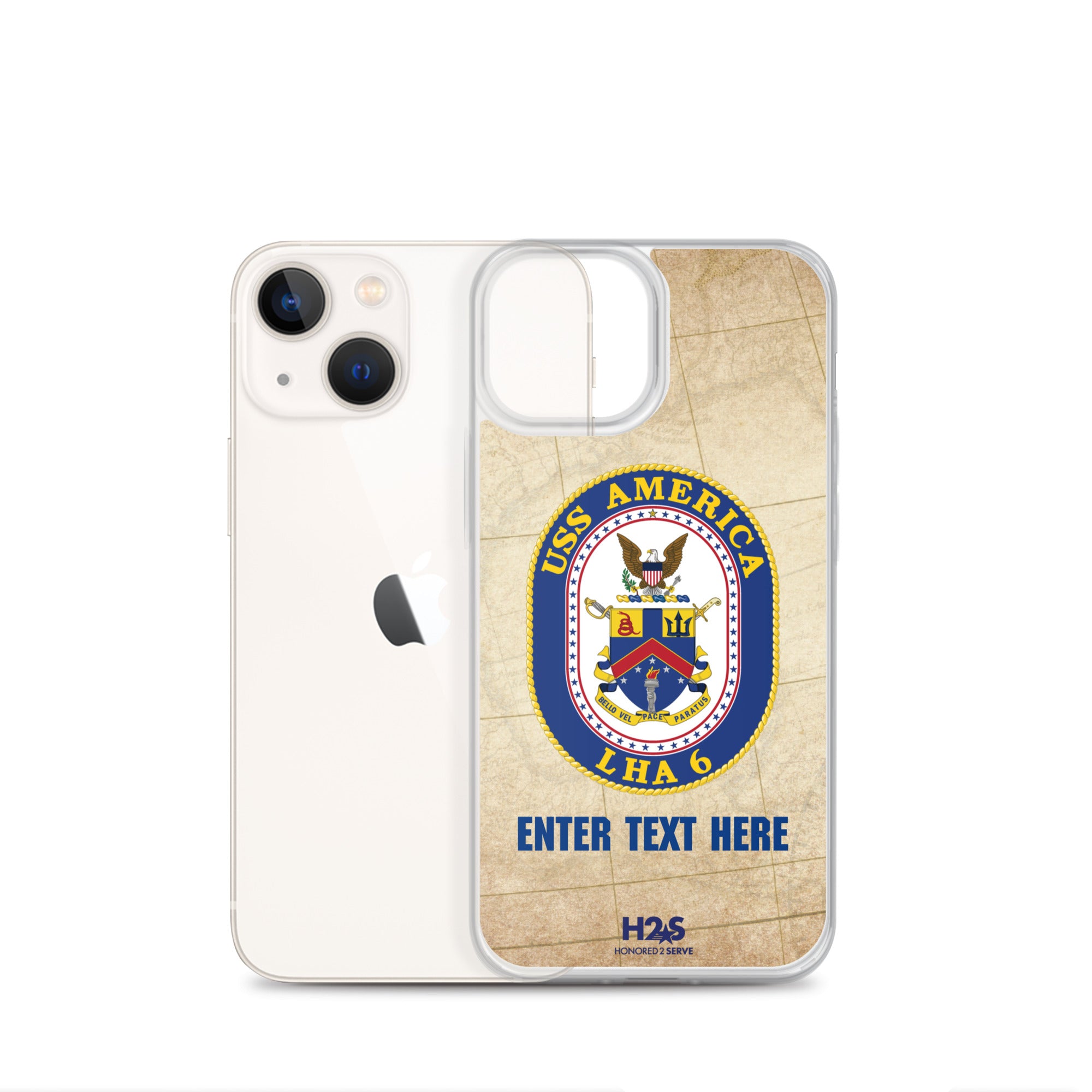 Customizable USS AMERICA Clear Case for iPhone®