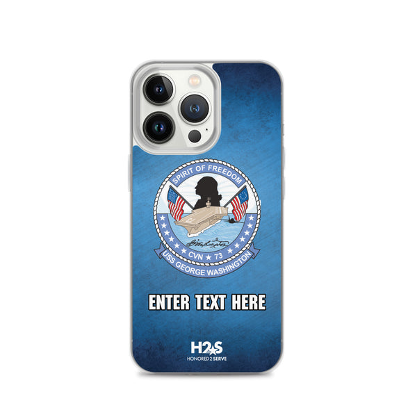 Customizable USS GEORGE WASHINGTON Clear Case for iPhone®