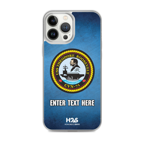 Customizable USS THEODORE ROOSEVELT Clear Case for iPhone®