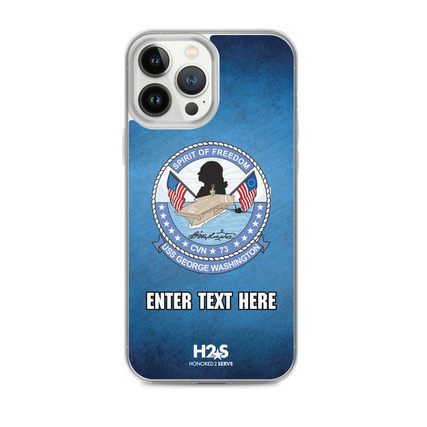 Customizable USS GEORGE WASHINGTON Clear Case for iPhone®