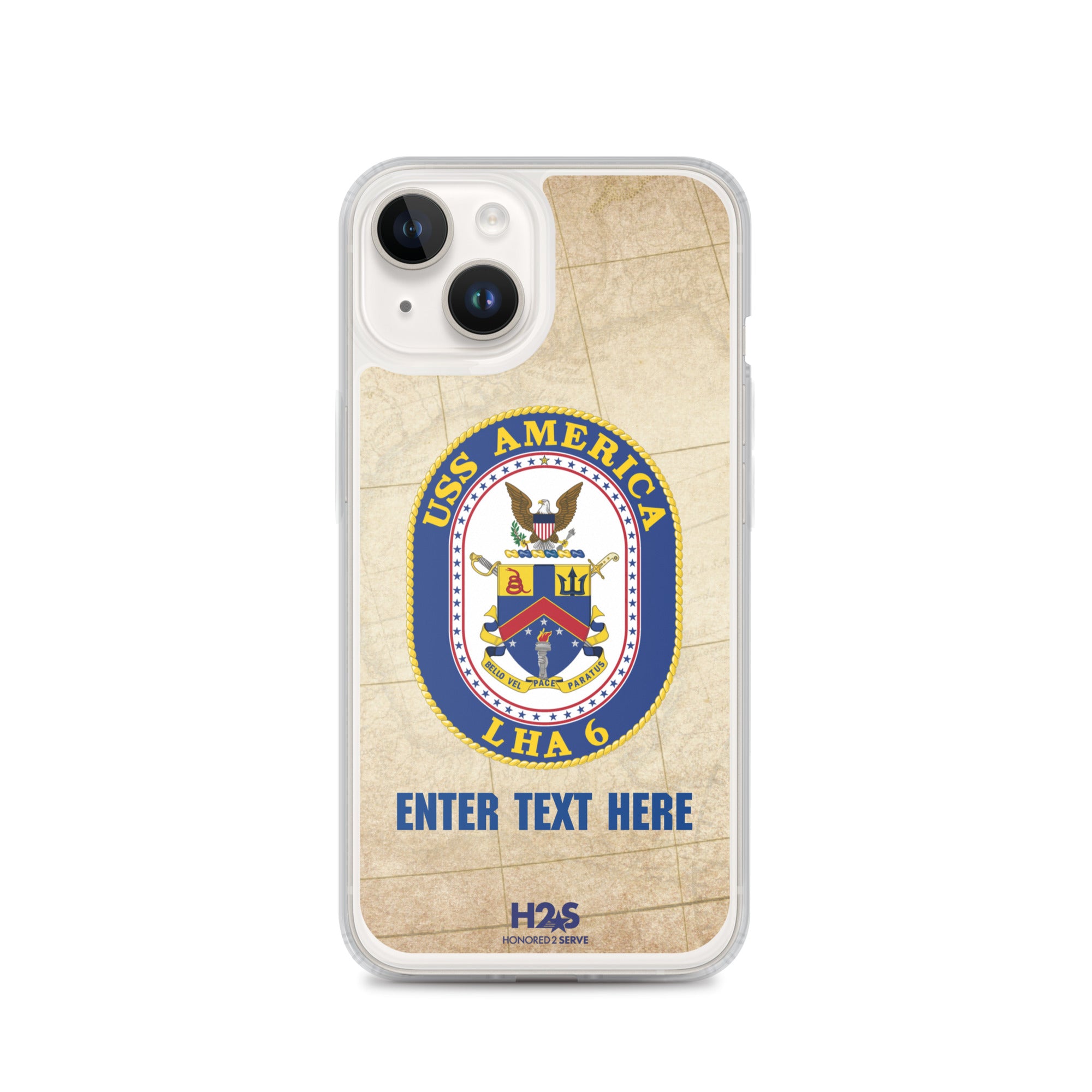 Customizable USS AMERICA Clear Case for iPhone®