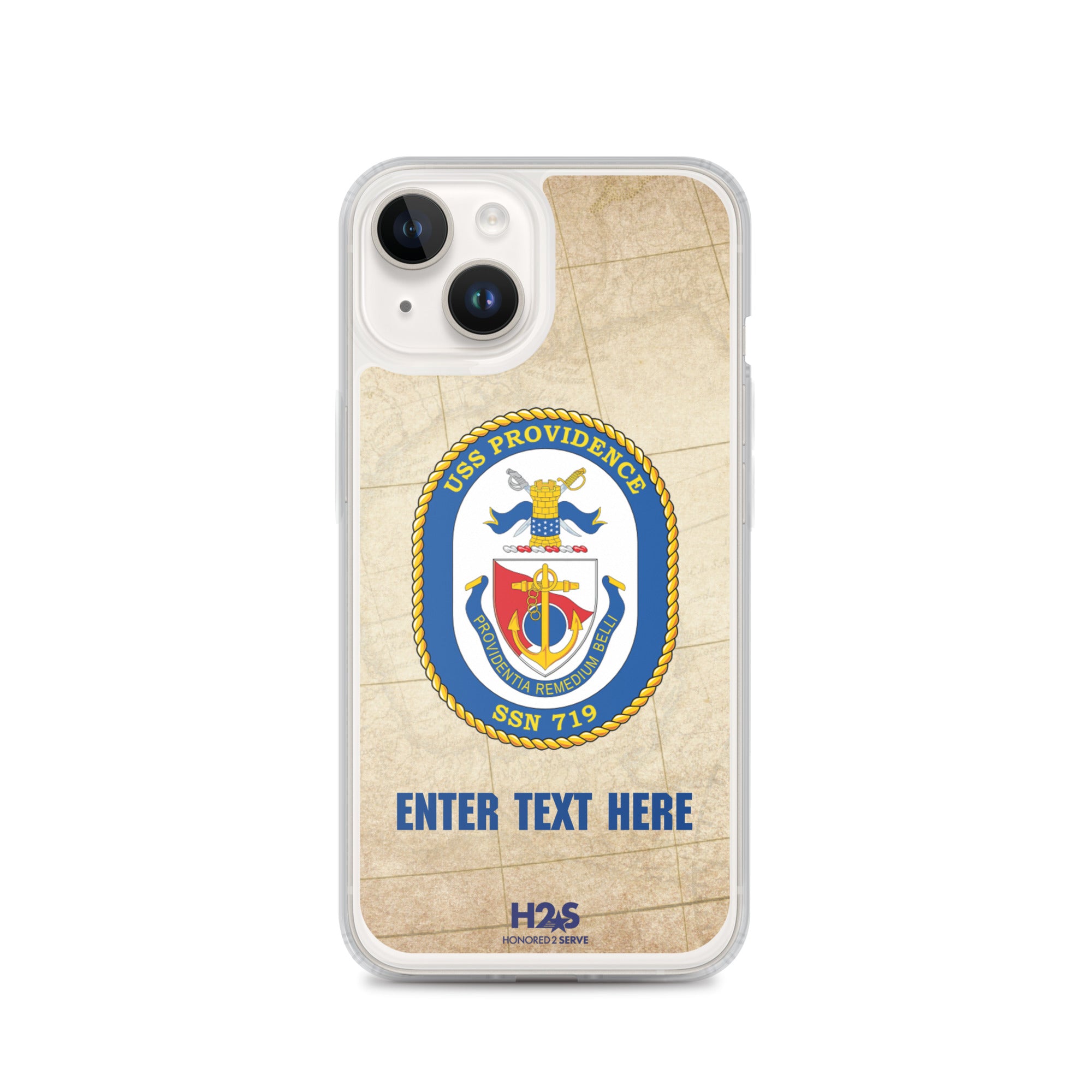 Customizable USS PROVIDENCE (SSN-719) Clear Case for iPhone®