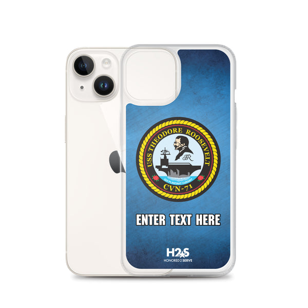 Customizable USS THEODORE ROOSEVELT Clear Case for iPhone®