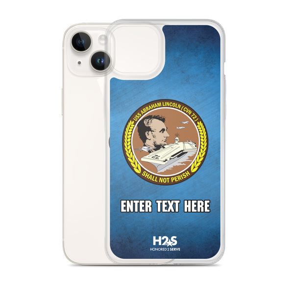 Customizable USS ABRAHAM LINCOLN Clear Case for iPhone®