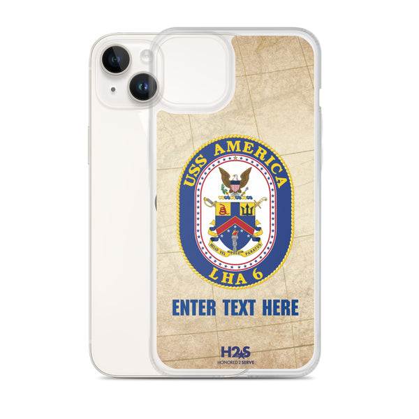 Customizable USS AMERICA Clear Case for iPhone®