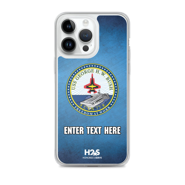 Customizable USS GEORGE H.W. BUSH Clear Case for iPhone®