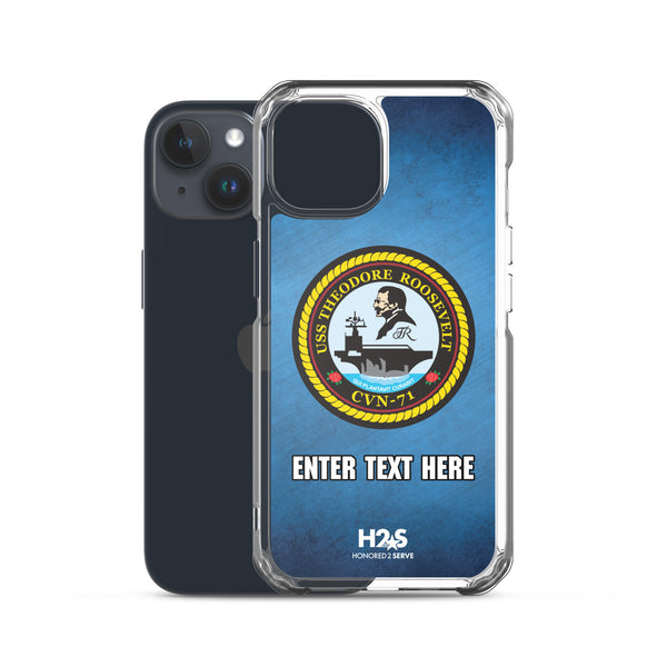 Customizable USS THEODORE ROOSEVELT Clear Case for iPhone®
