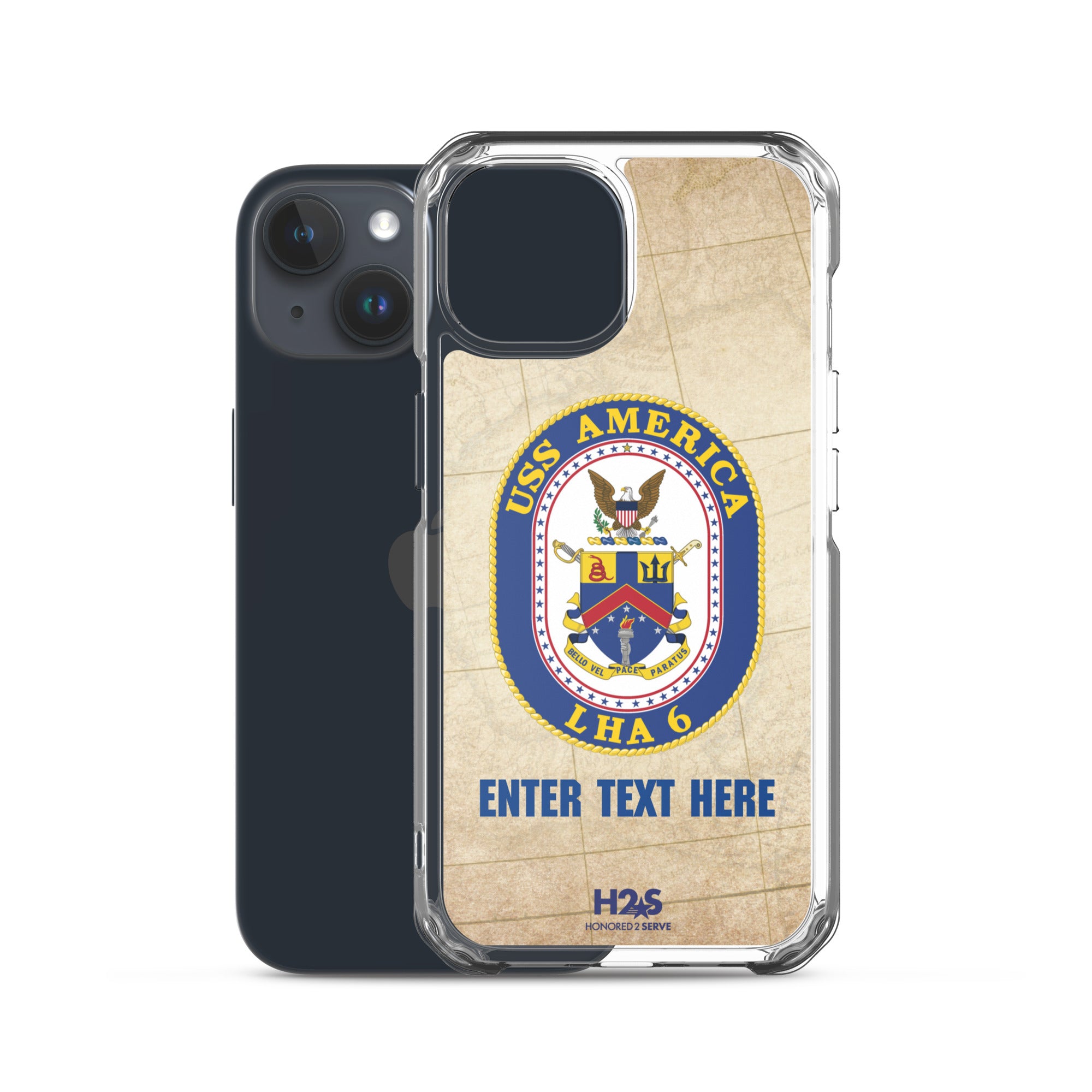 Customizable USS AMERICA Clear Case for iPhone®