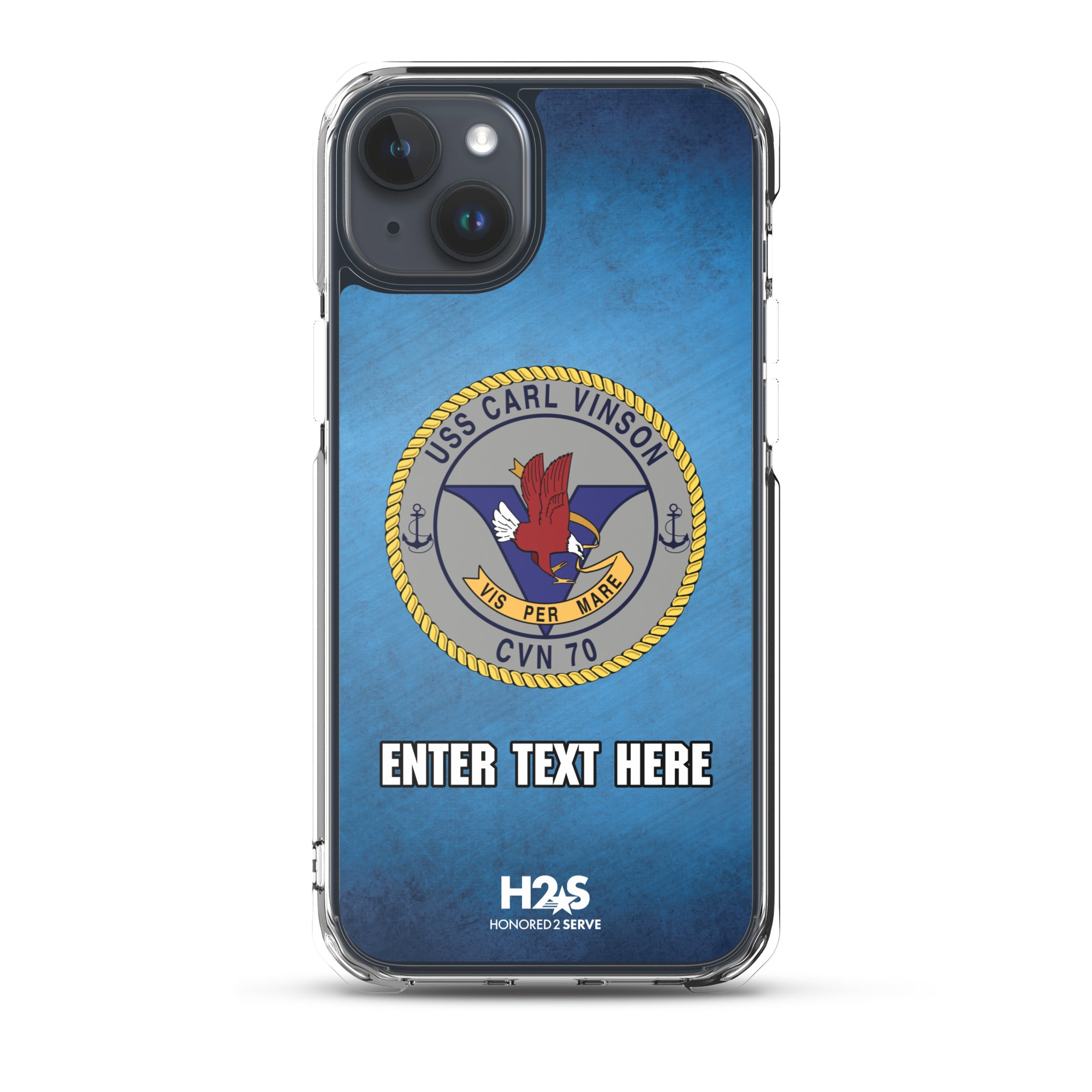 Customizable USS CARL VINSON Clear Case for iPhone®