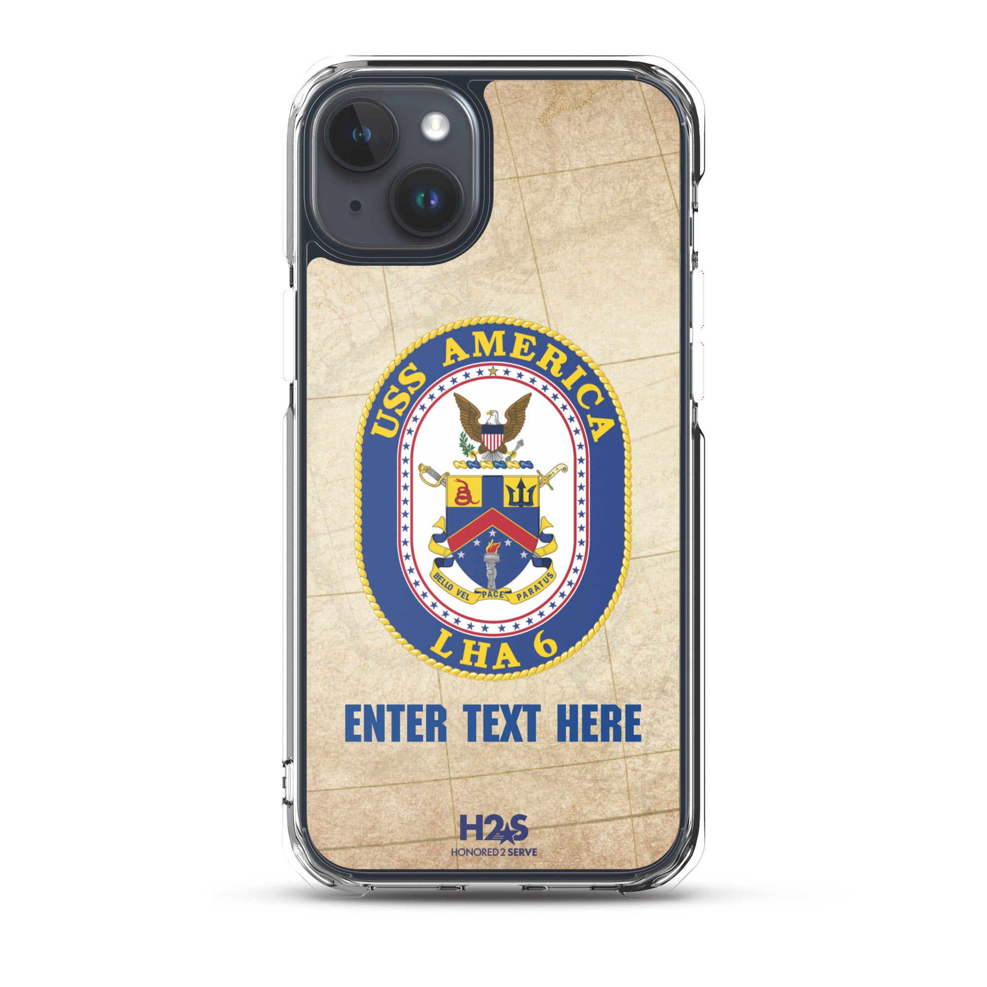 Customizable USS AMERICA Clear Case for iPhone®