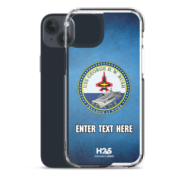 Customizable USS GEORGE H.W. BUSH Clear Case for iPhone®