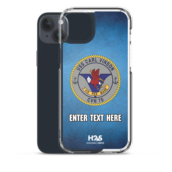 Customizable USS CARL VINSON Clear Case for iPhone®