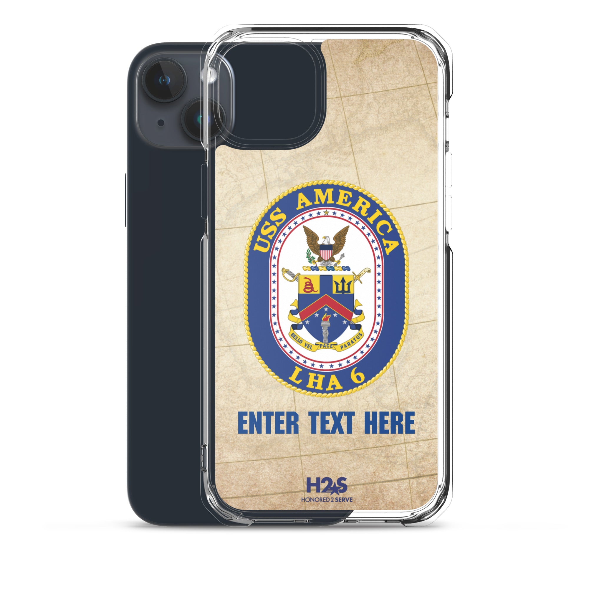 Customizable USS AMERICA Clear Case for iPhone®