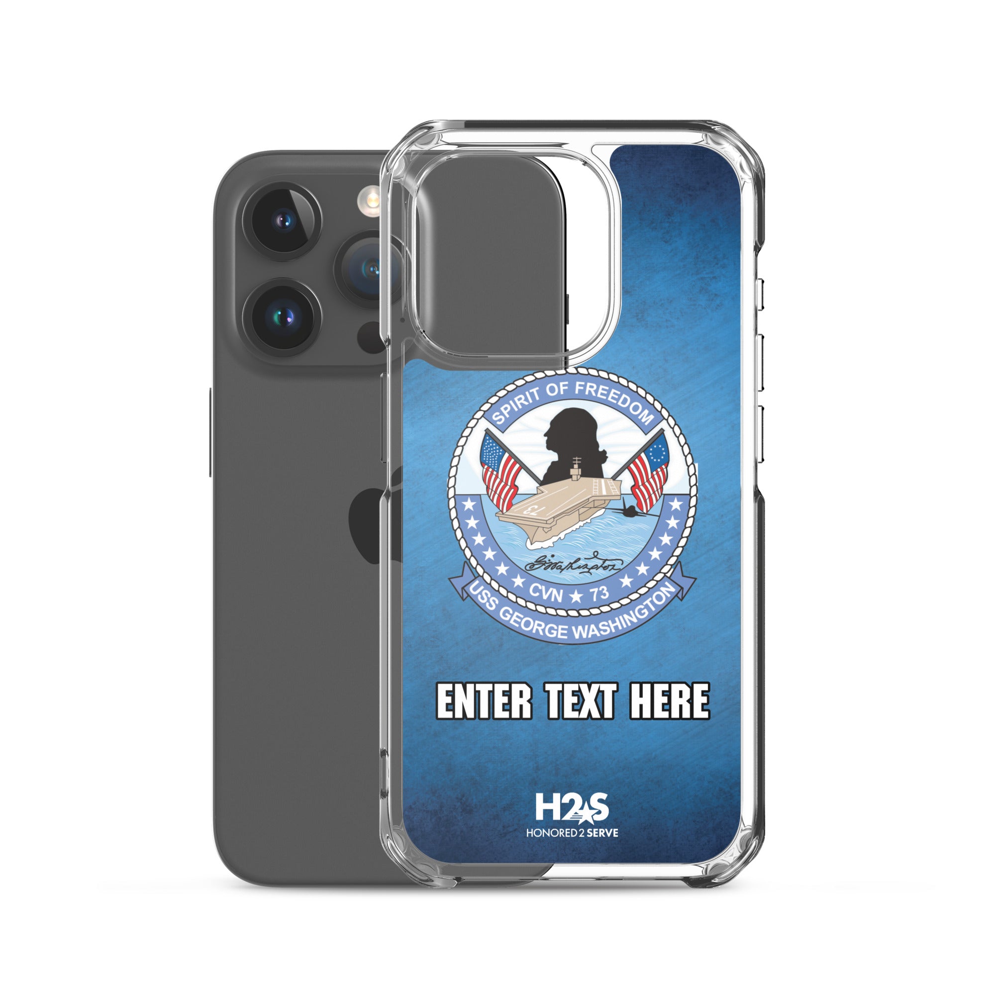 Customizable USS GEORGE WASHINGTON Clear Case for iPhone®