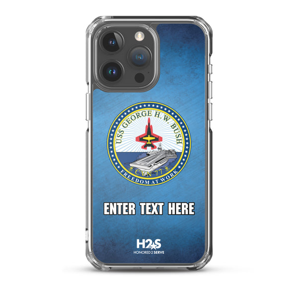 Customizable USS GEORGE H.W. BUSH Clear Case for iPhone®