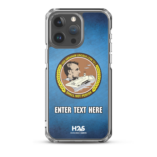 Customizable USS ABRAHAM LINCOLN Clear Case for iPhone®