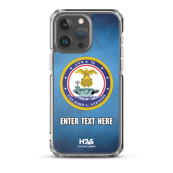 Customizable USS JOHN C. STENNIS Clear Case for iPhone®