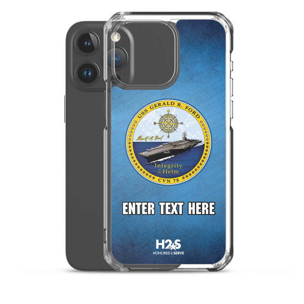 Customizable USS GERALD R. FORD Clear Case for iPhone®