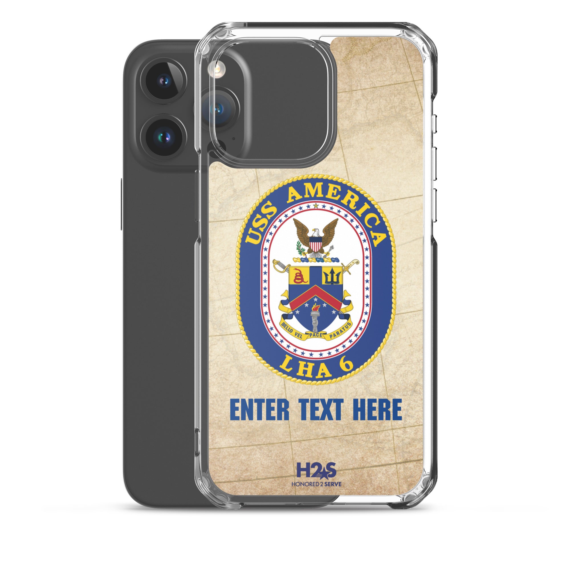 Customizable USS AMERICA Clear Case for iPhone®
